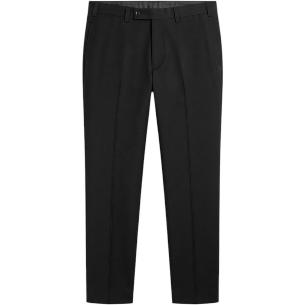 Calvin Klein Mens Black Flat Front Dress Pants Trousers 38W x 34L CA01129